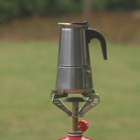 Cafetière italienne Garvee Moka, 6 tasses, en acier inoxydable, compatible induction, soupape de sécurité, poignée ergonomique, pour la maison et le bureau