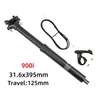 Garvee Tige de Selle Télescopique Hydraulique VTT 31,6 × 395 mm, Réglable, pour Mountain Bike Off-Road Adulte