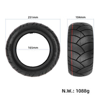 Pneu Garvee 11 pouces sans chambre à air pour trottinette électrique, anti-crevaison, robuste, 100/55-6.5, pour trottinettes électriques modifiées, noir
