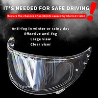 Film antibuée Garvee pour visière de casque intégral, autocollant universel pour casque de moto, transparent, ajustement parfait
