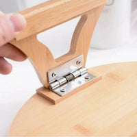 Garvee Plateau d’accoudoir pour canapé en bambou 25 × 25 × 12,5 cm, fixation à pince, table d’appoint compacte