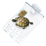 Garvee Plateforme De Repos Transparente Pour Carapace Avec Ventouses Moyenne 19x12cm Pour Reptiles Aquarium - 