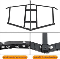 Garvee Herse niveleuse tractée 183 cm, drag harrow pour allée avec 2 barres réglables, niveleuse de terrain pour ATV, UTV et tracteurs de jardin