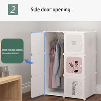 Armoire enfant Garvee, modulable, empilable, robuste et imperméable, 35,5 x 35,5 x 35,5 cm