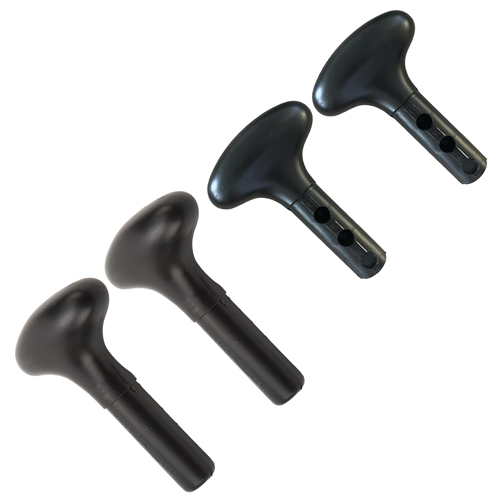 Poignées de pagaie Garvee (lot de 2) en forme de T pour kayak et SUP, ergonomiques, en PVC, de rechange, noires
