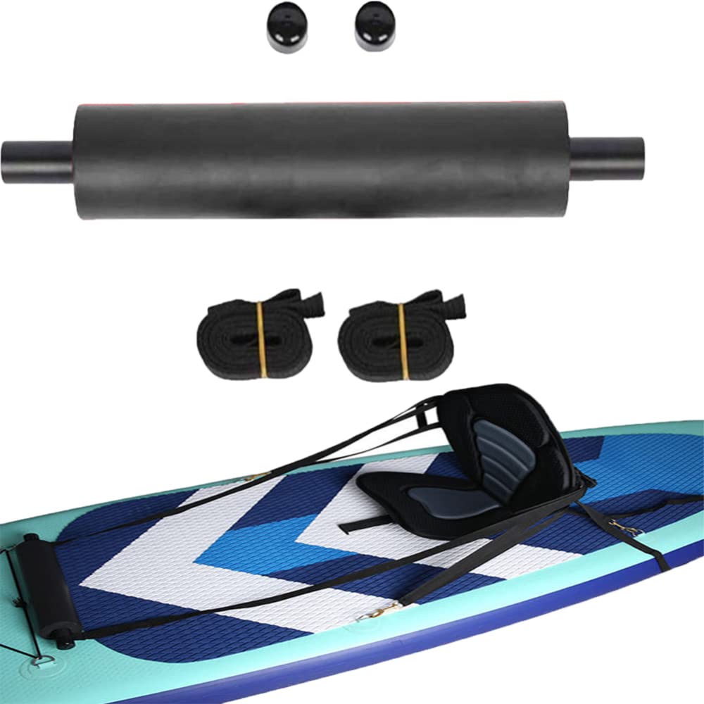 Repose-pieds Garvee pour kayak, universels, réglables, légers et rembourrés, pour bateaux et kayaks gonflables, noirs, 2 sangles