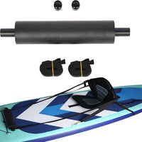 Repose-pieds Garvee pour kayak, universels, réglables, légers et rembourrés, pour bateaux et kayaks gonflables, noirs, 2 sangles