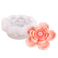 Moule en silicone 3D Lotus Garvee pour cupcakes, chocolat, flexible, apte au contact alimentaire, pour bougies, savon, résine, pâtisserie, loisirs créatifs ZW-319