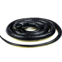 Serpent en caoutchouc réaliste Garvee, 132 cm, souple, pour protéger le jardin, Halloween et les fêtes, noir et jaune.