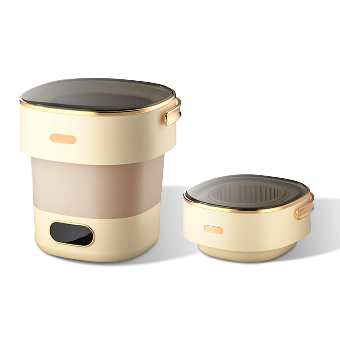 Garvee Mini lave-linge portable 13 L, capacité 2,5 kg, pliable, moteur silencieux, ABS durable, idéal pour camping, voyage, caravane et petits espaces