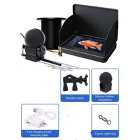 Caméra sous-marine Garvee avec détecteur de poissons, écran 4,3", angle de vision de 220°, batterie 10 000 mAh, portée de 30 m. Accessoire de pêche.