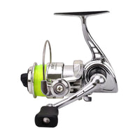 Moulinet de pêche Garvee Mini Spinning Reel 4.3:1 en métal, compact et léger, avec poignée réversible, haute performance, idéal pour la carpe, la perche et la truite.