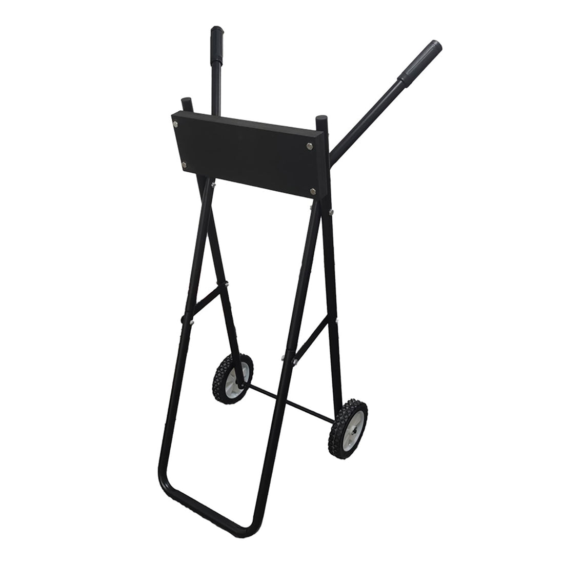 Chariot pour moteur hors-bord Garvee, capacité 85 kg, support pliable pour la réparation et le transport de bateaux, hauteur 99 cm, fer, noir