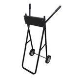 Chariot pour moteur hors-bord Garvee, capacité 85 kg, support pliable pour la réparation et le transport de bateaux, hauteur 99 cm, fer, noir