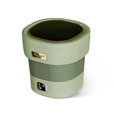Garvee Machine à laver Mini, portable et pliable, 12 L, idéale pour la maison, les appartements et les hôtels, blanche.