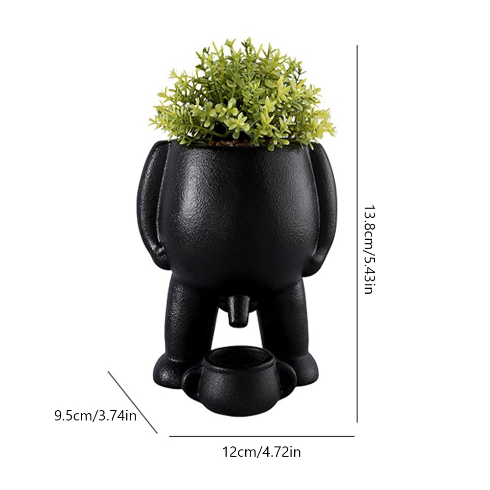 Pot de fleurs Garvee avec drainage, intérieur/balcon/bureau, céramique blanche, robuste, moderne, polyvalent