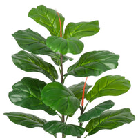 Ficus lyrata artificiel Garvee de 99 cm (39 pouces), en plastique vert réaliste et facile d'entretien, idéal pour le bureau et le salon.