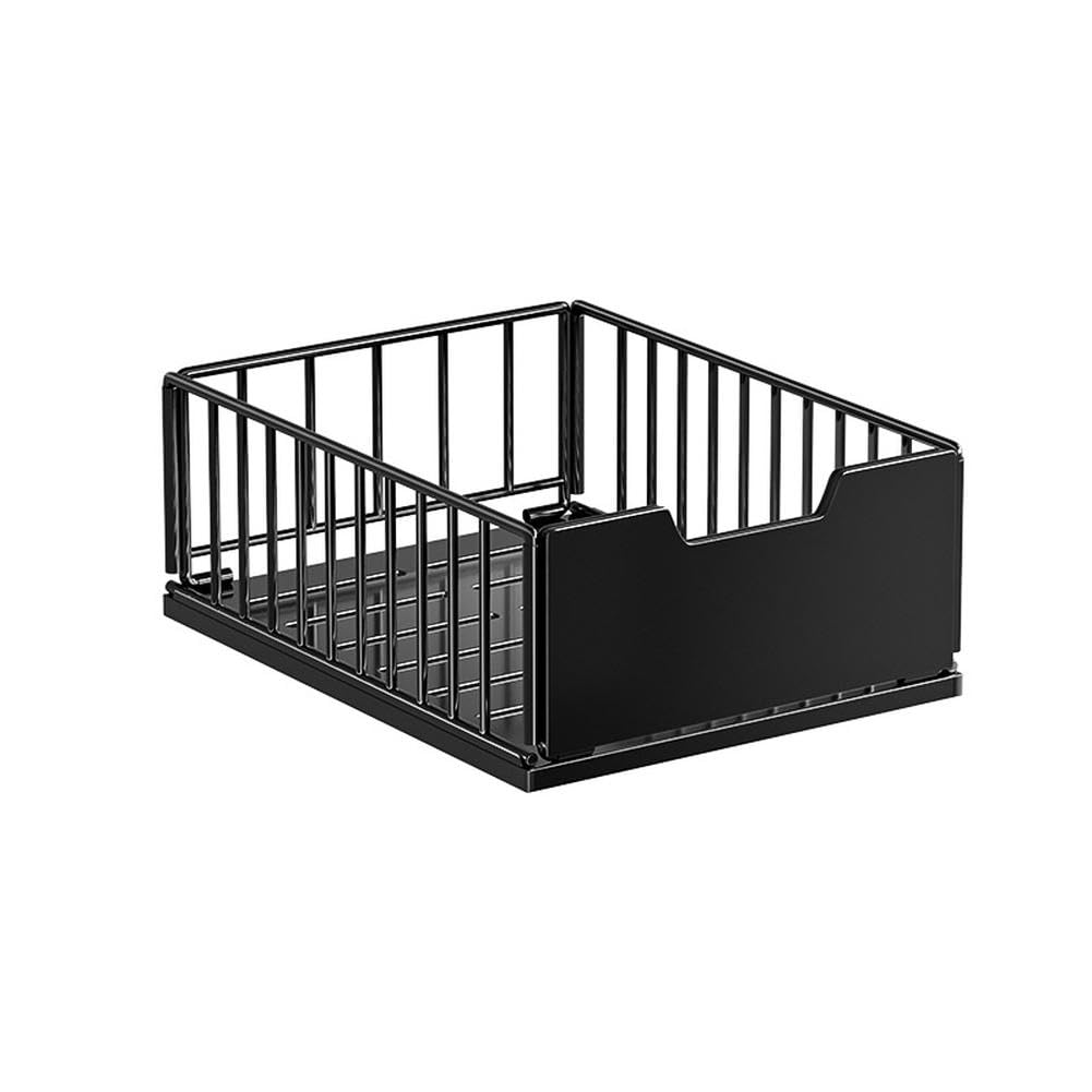 Organisateur de placard de cuisine extensible Garvee, en métal, tiroirs robustes en acier au carbone, installation sans perçage, montage flexible, gain de place, polyvalent