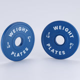 Ensemble de disques de poids fractionnés Garvee de 1,25 à 37,5 lb, revêtus de caoutchouc et en acier, pour la maison et la salle de sport, code couleur standard de 2 pouces