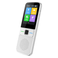 Traducteur Garvee portable instantané, 137 langues, point d'accès Wi-Fi, fonctionnement hors ligne (12 langues), caméra bidirectionnelle, idéal pour les voyages et le shopping.