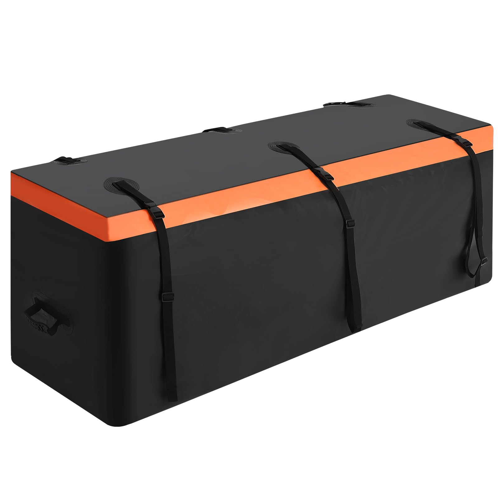 Sac de transport Garvee pour attelage, 21 pi³, bâche PVC imperméable et résistante, 8 sangles renforcées, pour voiture, camion, VUS, camping, noir