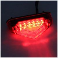 Feu arrière universel à LED Garvee pour moto - Feu de freinage, feu stop et clignotant - LED à économie d'énergie - Gris robuste - Installation flexible - Pour motos de route et tout-terrain