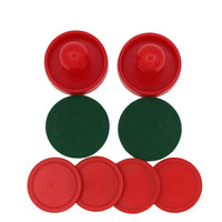Ensemble d'accessoires de hockey sur air Garvee : 2 broches de 60 mm, 4 disques de 51 mm, en résine rouge, pour enfants et adolescents, table de jeu