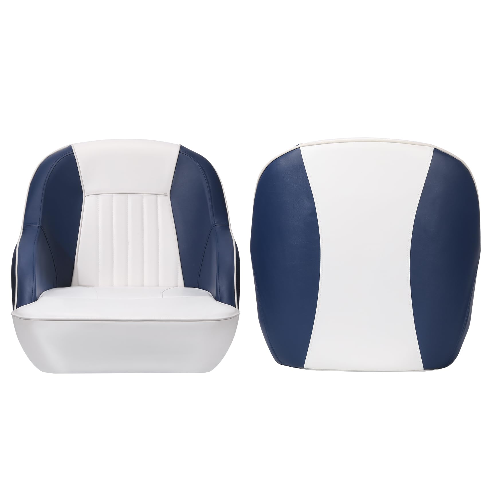 Siège baquet capitaine Garvee pour bateau ponton, en vinyle marin, construction stable et confortable, 49,5 cm (H) x 55,9 cm (L) x 54,6 cm (P).