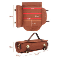 Sac de transport Garvee Bar Barman, ensemble shaker à cocktails créatif, marron, portable, pour barman et fêtes