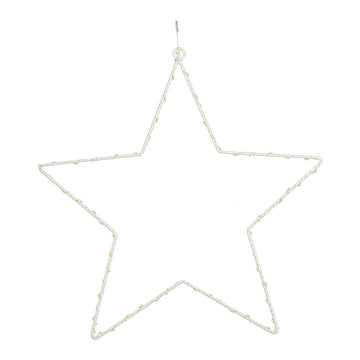 Guirlande lumineuse Garvee Star à LED blanc chaud, alimentée par piles, pour chambre et jardin, 31 x 33 cm