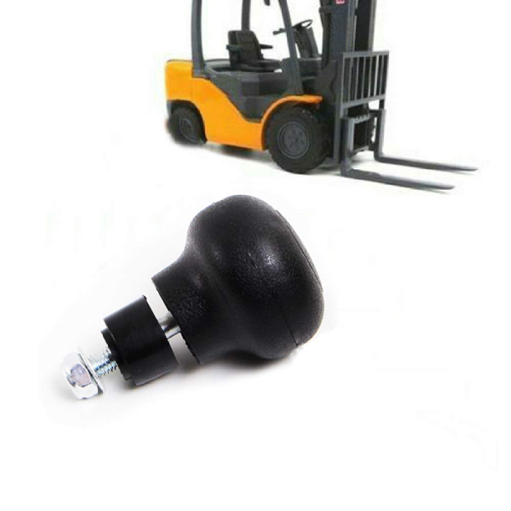 Poignée de volant Garvee 8 mm pour chariots élévateurs et tracteurs, en ABS, surface lisse, noire.