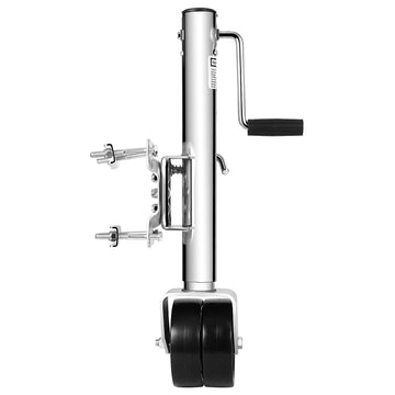 Garvee Béquille pivotante de remorque 680 kg, double roue de 15 cm, levée de 33 cm, acier galvanisé, pour bateau