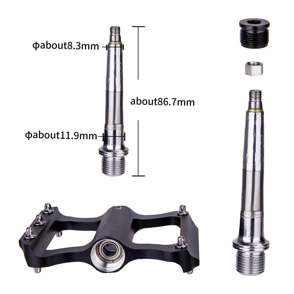 Pédales de vélo Garvee en aluminium 6061 usiné CNC, légères (250 g), plateforme antidérapante, axe en Cr-Mo, pour VTT, vélo de route et vélo pliant, adulte, violet, polyvalentes