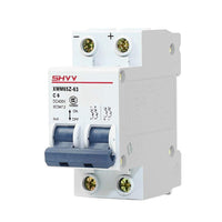 Garvee Disjoncteur DC MCB 2P 63A pour panneaux photovoltaïques solaires, matériau isolant compact, protection sécurisée