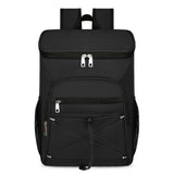 Sac à dos isotherme Garvee 25L étanche, léger, avec doublure réfléchissante en aluminium, idéal pour les pique-niques et la randonnée (32 x 15 x 44 cm, noir).
