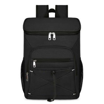 Sac à dos isotherme Garvee 25L étanche, léger, avec doublure réfléchissante en aluminium, idéal pour les pique-niques et la randonnée (32 x 15 x 44 cm, noir).