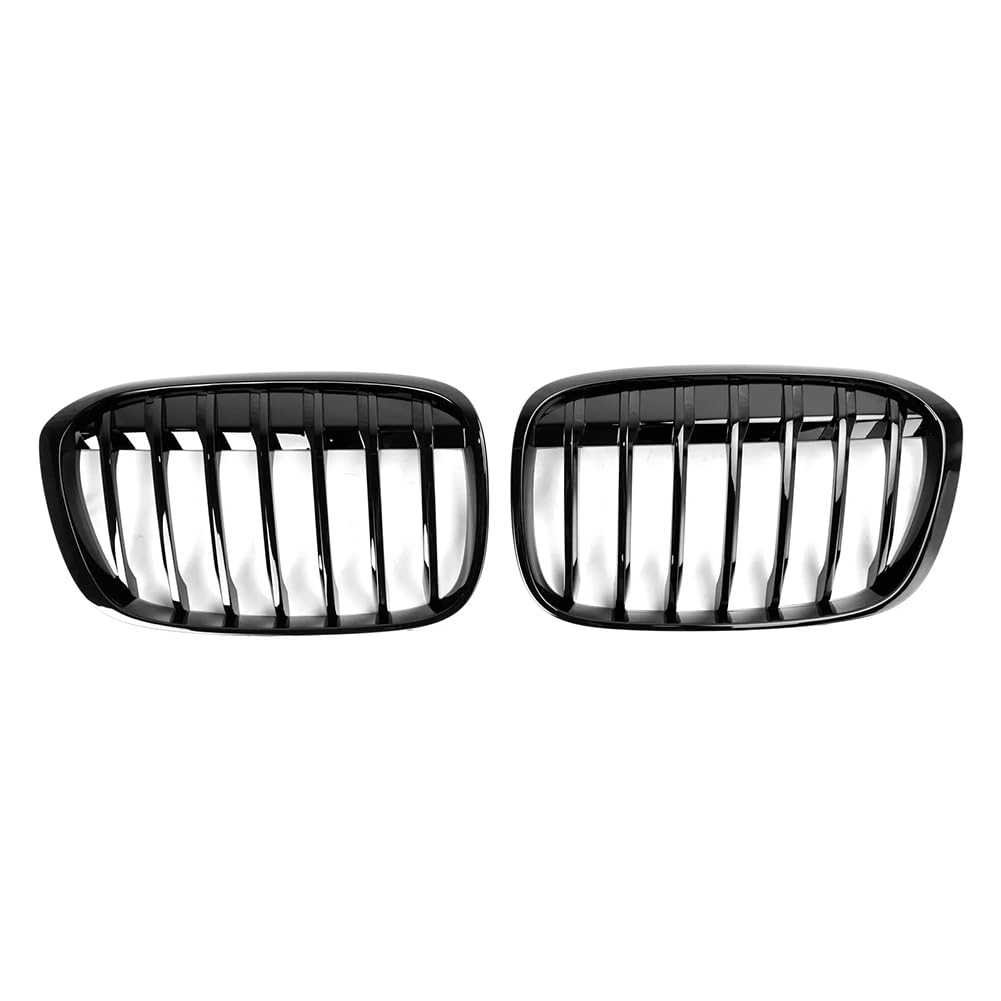 Calandre avant Garvee pour BMW X1 F48 F49 (2016-2018), à une seule lamelle, en plastique ABS noir, style automobile