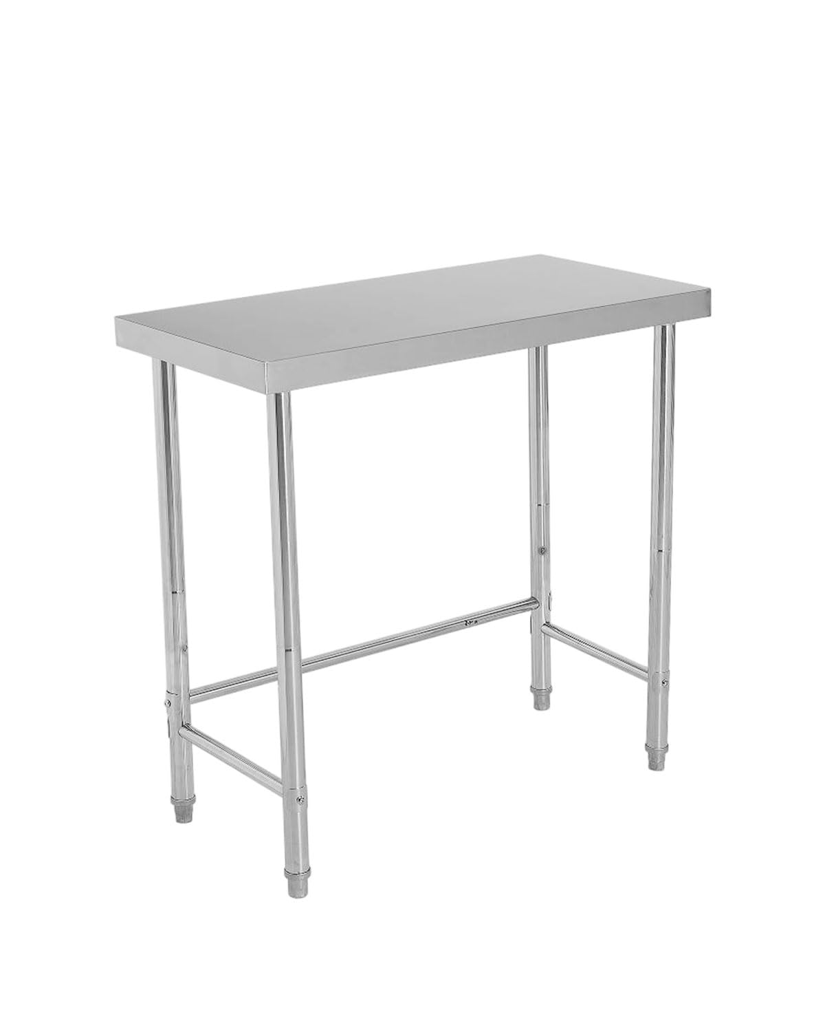 Table de travail Garvee en acier inoxydable 45,7 x 91,4 cm (18 x 36 pouces), robuste et antirouille, avec roulettes, idéale pour la cuisine et l'atelier.