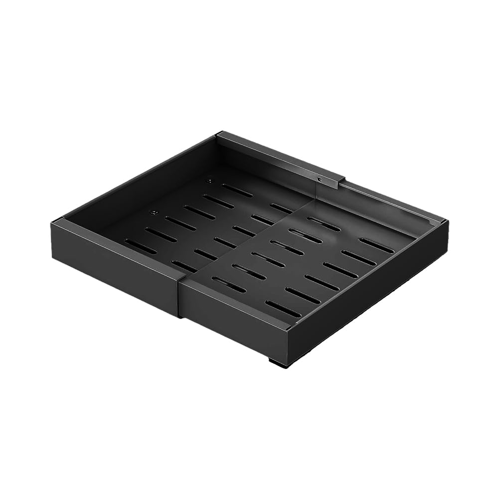 Organisateur de placard extensible Garvee, tiroir robuste réglable de 43 à 69 cm (17 à 27 pouces), acier au carbone, pour cuisine et salle de bain