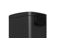 Ensemble de poubelles métalliques Garvee 13 gal et 2,6 gal, antirouille, à pédale, pour cuisine et salle de bain, noires, compactes