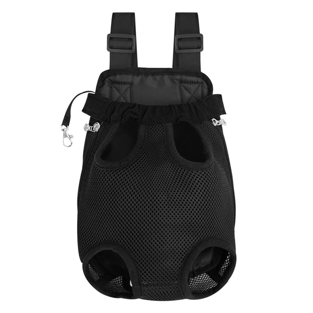 Sac à dos de transport Garvee pour chiens et chats, ajustable, en maille respirante, idéal pour le camping et la randonnée (noir).