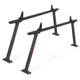 Garvee Rack de Camion Ajustable 90-180cm Aluminium Robuste Support Stable pour Kayak et Bois Compatible Ford F-Series Silverado Ram - Noir