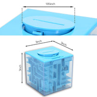 Coffret de tirelires labyrinthe Garvee, casse-tête intelligent pour enfants et adultes, 8 x 8 x 8 cm, coloré