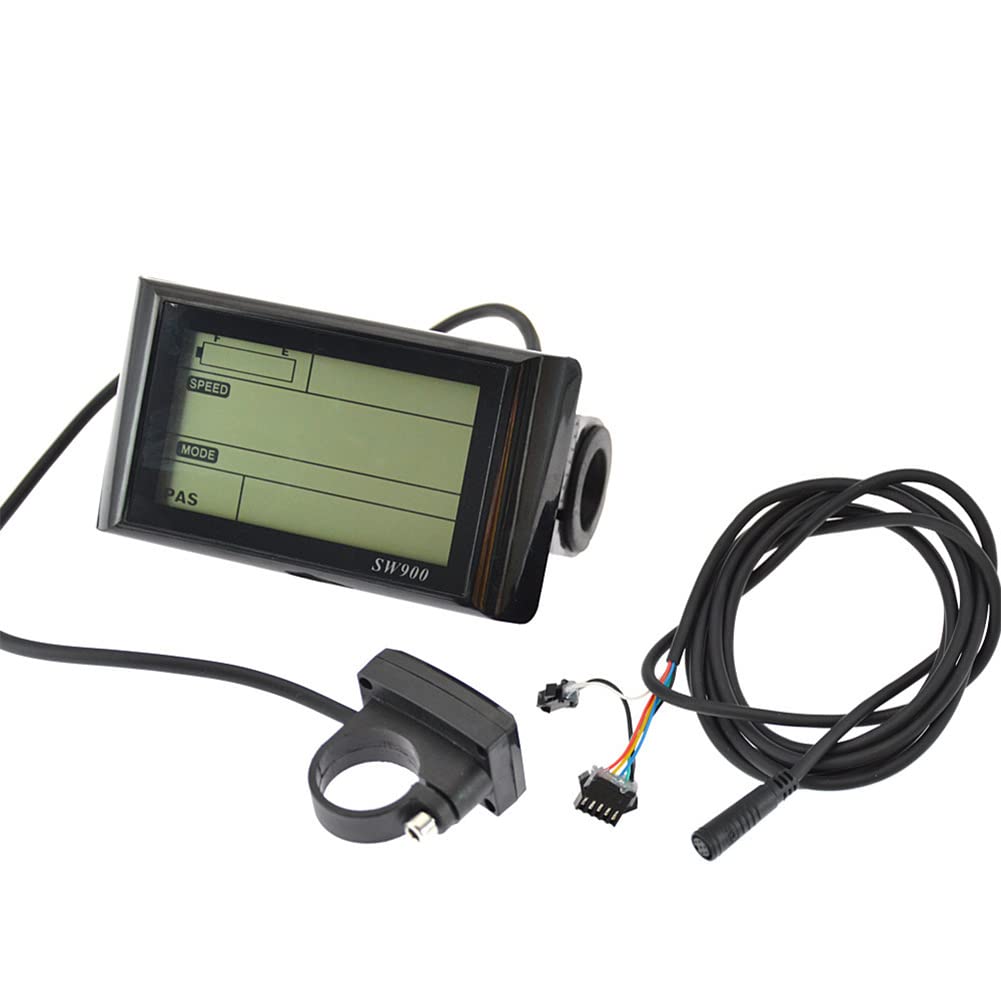 Compteur de vitesse électronique Garvee SW900 avec écran LCD, étanche, pour vélos et scooters électriques, urbain, compact, noir