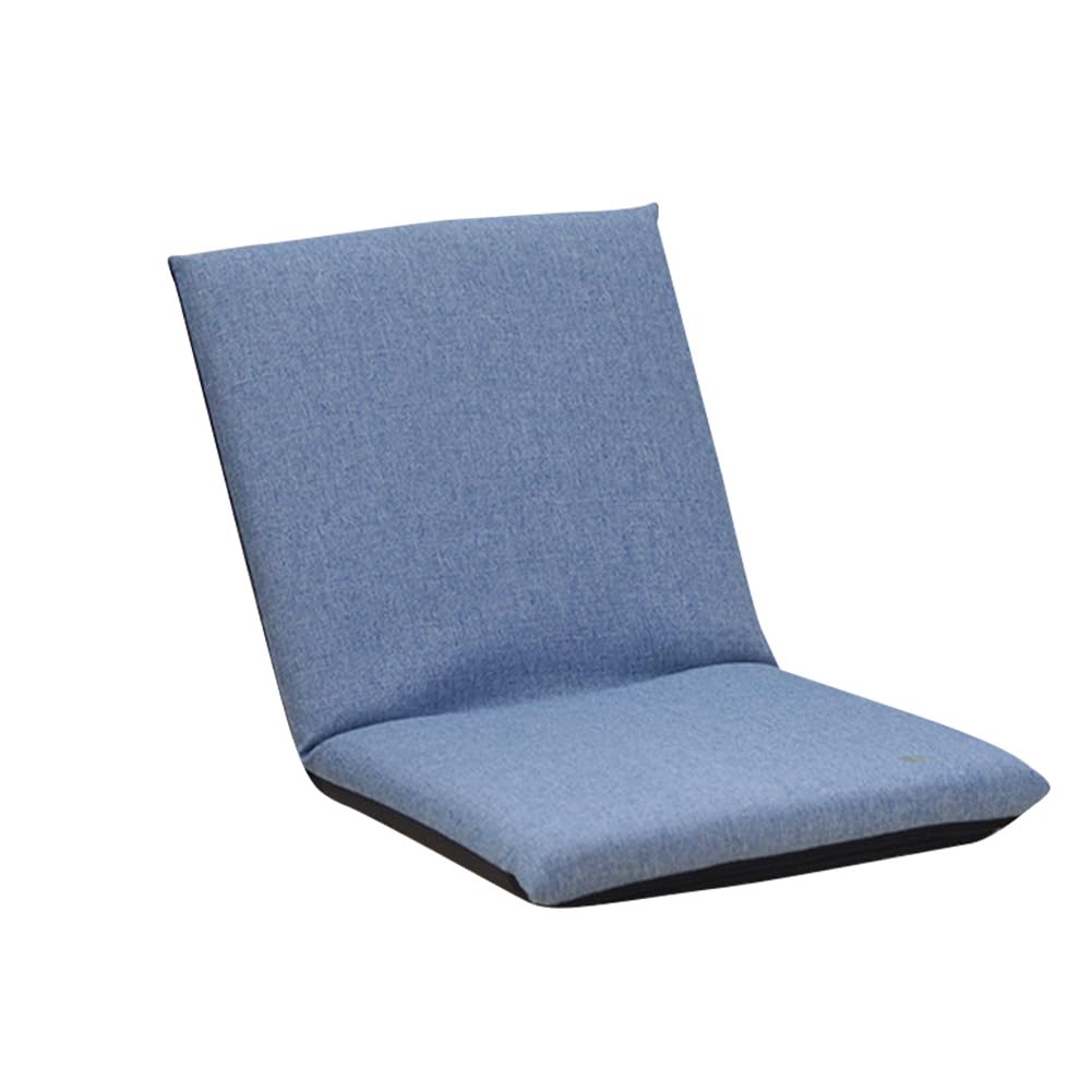 Fauteuil de sol réglable Garvee à 6 positions, rembourré, pliable, en lin respirant, housse amovible pour la méditation et les jeux vidéo, confortable et moderne