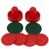 Ensemble d'accessoires de hockey sur air Garvee : 2 broches de 60 mm, 4 disques de 51 mm, en résine rouge, pour enfants et adolescents, table de jeu