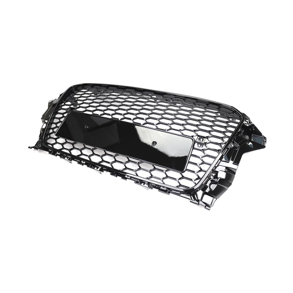 Calandre de pare-chocs avant Garvee, motif nid d'abeille, pour Audi A3 et S3 (2013-2015), matériau robuste, noir.