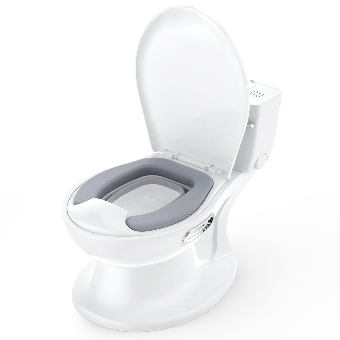 Garvee Pot d’Apprentissage Réaliste pour Enfants 18-36 Mois, Son de Chasse d’Eau, Siège Souple, Base Antidérapante, Porte-Papier