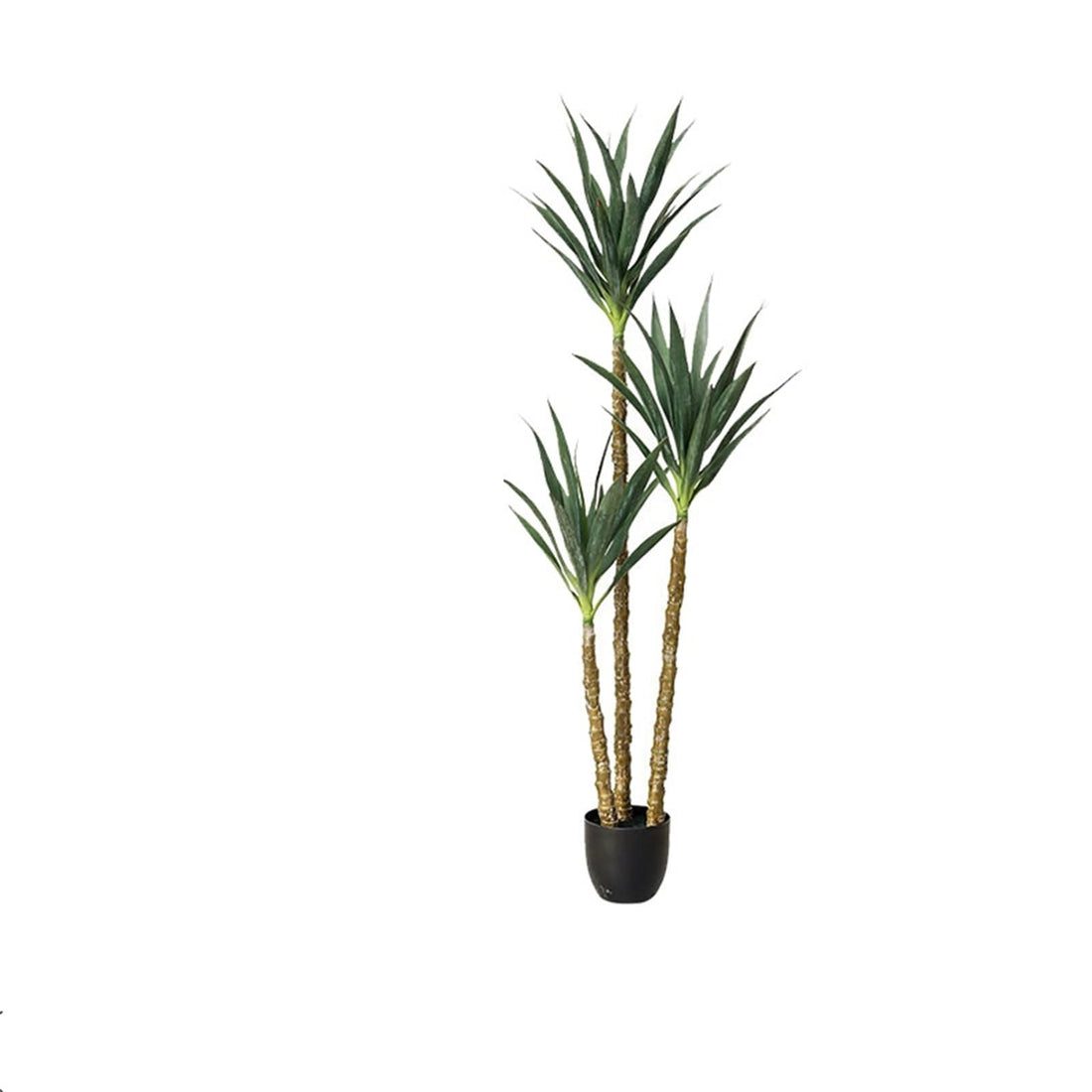 Plante artificielle Garvee en bois de fer brésilien, 1,80 m, arbre de jardin à 5 troncs, flexible et facile d'entretien, en polyéthylène, pot élégant pour la décoration intérieure et extérieure, vert.
