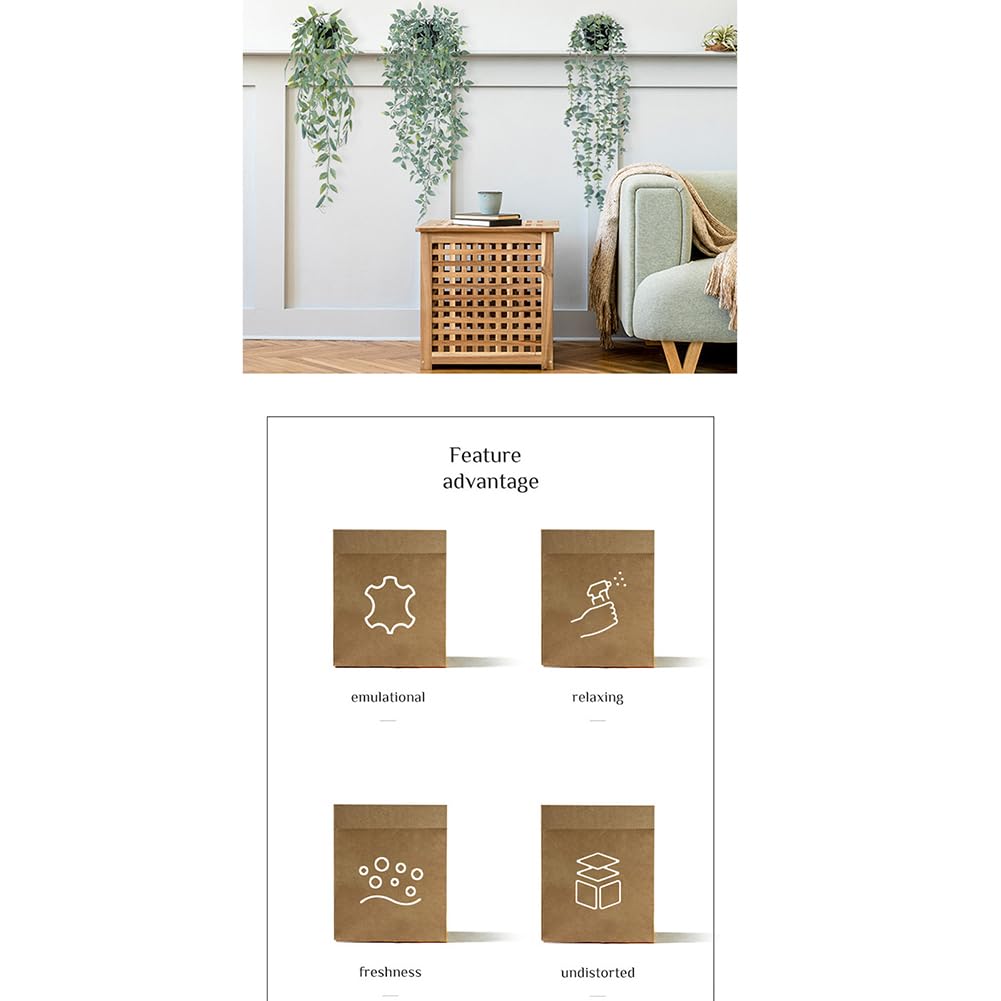 Garvee Couronne d'eucalyptus artificiel 35 cm, feuilles vertes décoratives pour porte, mur, fenêtre, porche